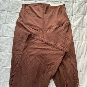 Brown Aerie flared leggings